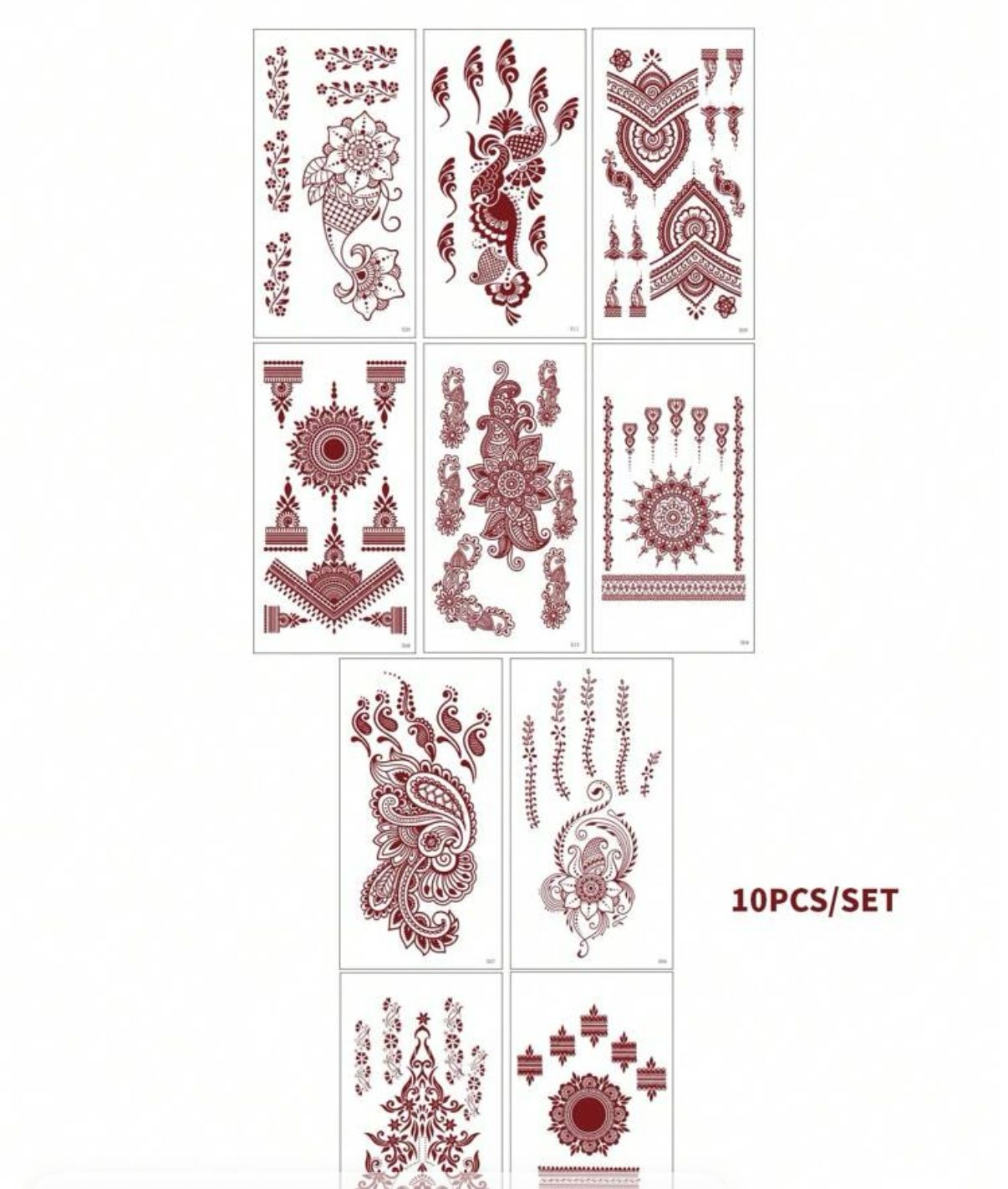 Henné rouge semi permanant tatouages mains et corps